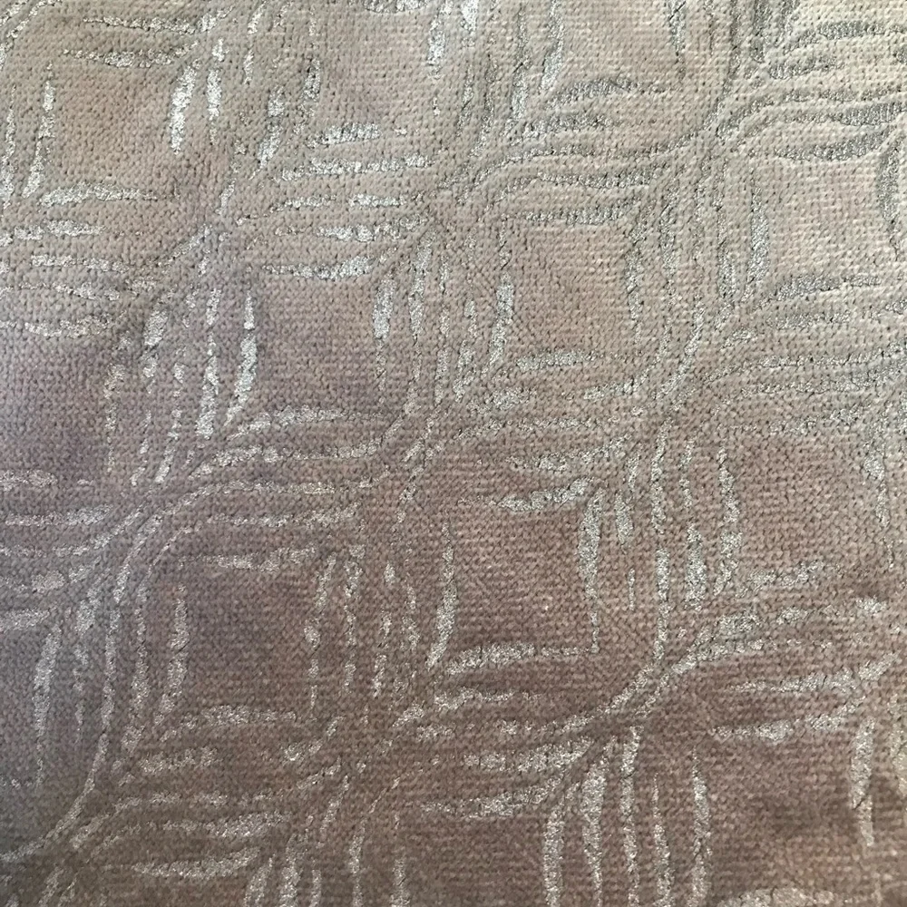 West Elm Silver Velvet Luster Metallic Ogee Duvet Cover